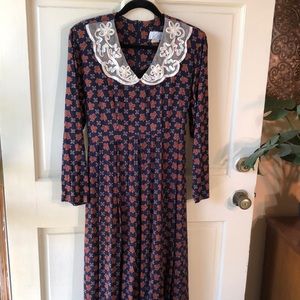 Vtg Expo Floral Dress